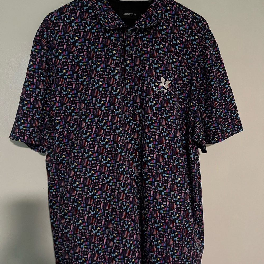 Bugatchi Multicolor Geometric Polo Shirt